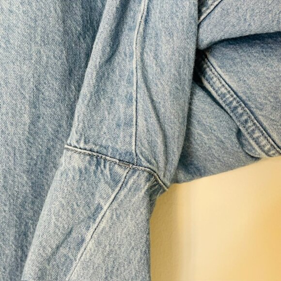 MADEWELL Denim Jeans Pull-On High-Rise 100% Cotton Wide-Leg Crop Pants Small - Picture 5 of 9